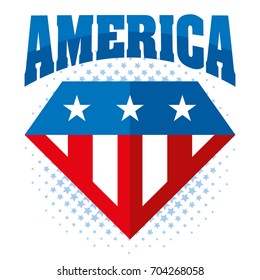 United states of America Vector Superhero logo USA