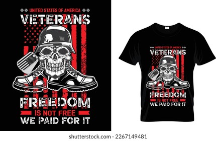 UNITED STATES OF AMERICA VETERANS FREEDOM T Shirt
