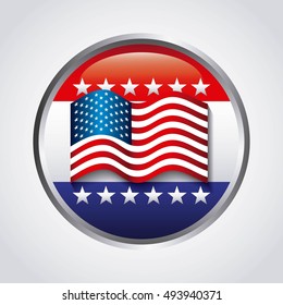 united states of american emblem vector illustration design