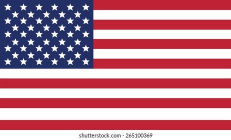 united states of american  Flag for Independence Day and infographic Vector illustration.