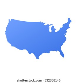 United States of America,USA country border,map.