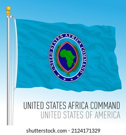 United States Army Africa Command Flag, USA, Vector Illustration