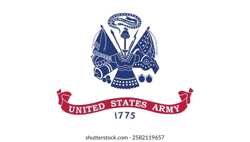United States Army Flag Vector Illustration Premium Quality