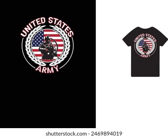 United States Army T shirt Design