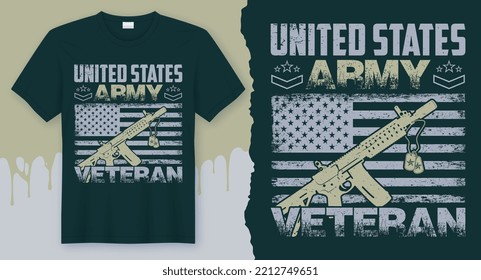 United States Army Veteran. Best Veteran gift Shirt design