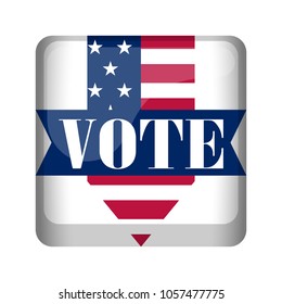 United States campaign button