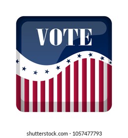 United States campaign button