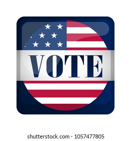 United States campaign button