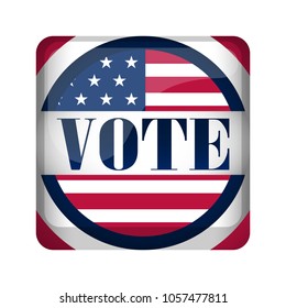 United States campaign button