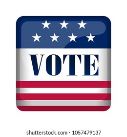 United States campaign button