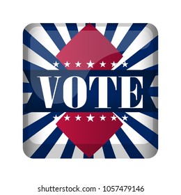 United States campaign button