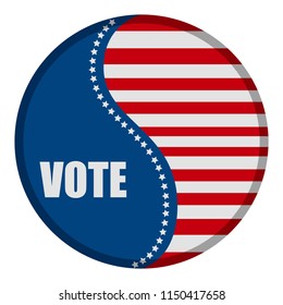 United states campaign button