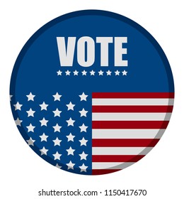 United states campaign button