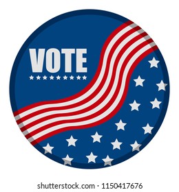 United states campaign button