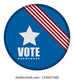 United states campaign button