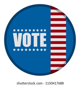 United states campaign button