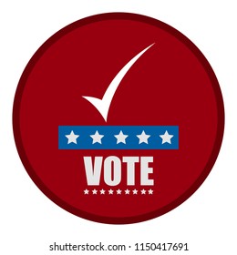 United states campaign button