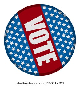 United states campaign button