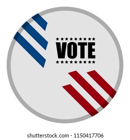 United states campaign button