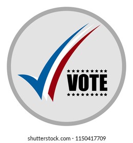 United states campaign button