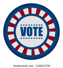United states campaign button