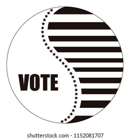 United states campaign button