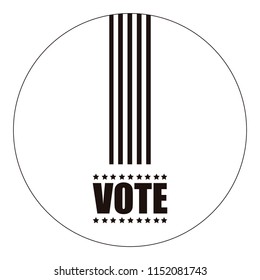 United states campaign button