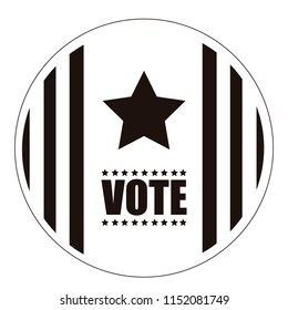 United states campaign button