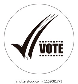 United states campaign button
