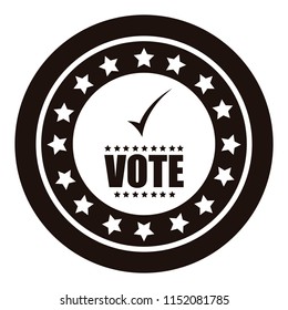 United states campaign button