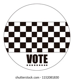 United states campaign button