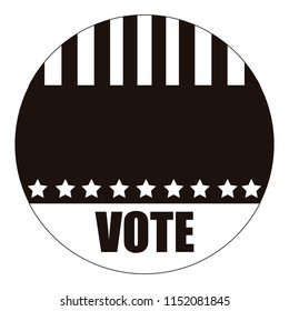 United states campaign button