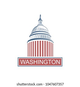 United States Capitol building icon in Washington DC