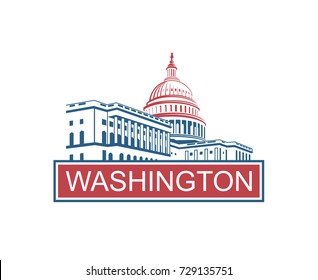 Washington Dc Skyline Vector Illustration Stock Vector (Royalty Free ...