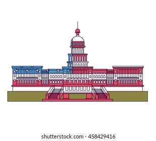 united states capitol isolated icon design, vector illustration  graphic 
