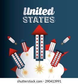 united states celebration design, vector illustration eps10 graphic 
