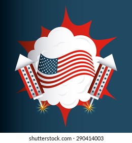 united states celebration design, vector illustration eps10 graphic 