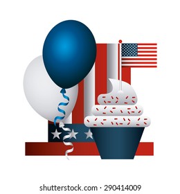 united states celebration design, vector illustration eps10 graphic 