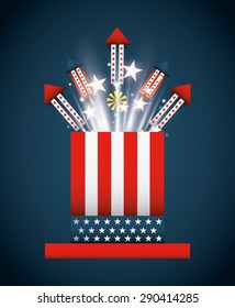united states celebration design, vector illustration eps10 graphic 