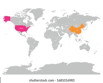 map of china and usa China Us Map Images Stock Photos Vectors Shutterstock map of china and usa