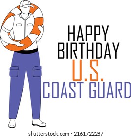 United States Coast Guard birthday. August 4
