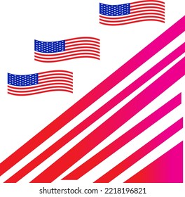  United States Coast Guard birthday. December 13 Design with american flag and patriotic stars. Poster, card, banner, background design.