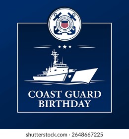 Aniversário da Guarda Costeira dos Estados Unidos. 4 de agosto