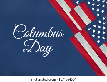 United States Columbus Day Celebrate Card Stock Vector (Royalty Free ...