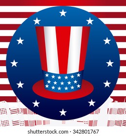 United states concepts with patriotism  icons design, vector illustration 10 eps graphic