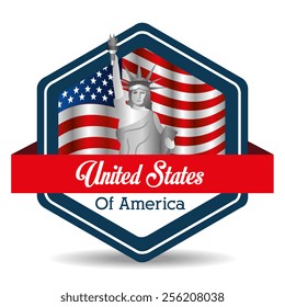 United States conceptual design, vector illustration.