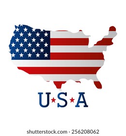 United States conceptual design, vector illustration.