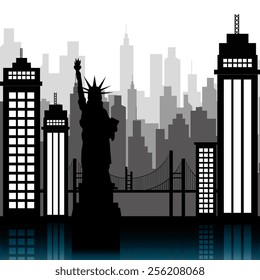 United States conceptual design, vector illustration.