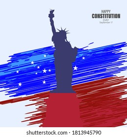 United States Constitution Day 17 September Stock Vector (Royalty Free ...