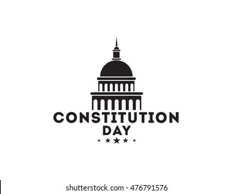 United States constitution day. 17 september. Isolated vector elements. Logo and calligraphy design. Usable for greeting cards, posters, banners.